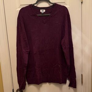 Old Navy Plum V-Neck Sweater